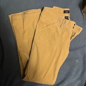 Abercrombie & Fitch Tan Flare Jeans